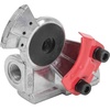 image:imageMytee Products 2 Pair 37 Degree Angle Glad Hand for Semi Trucks Trailers  2 Red 2 Blue Universal Aluminum Gladhand  Emergency Service Handshake Kit Air Hose Brake Coupling Connector PartBlue  Red Kit