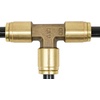 image:imageMytee Products DOT Brass Push to Connect Fitting Union Tee Air Brake Tube Fitting 14 Tube OD 5 Pack14 Tube Tee
