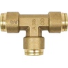 image:imageMytee Products DOT Brass Push to Connect Fitting Union Tee Air Brake Tube Fitting 14 Tube OD 5 Pack38 Tube Tee