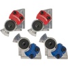 image:imageMytee Products 2 Pair 37 Degree Angle Glad Hand for Semi Trucks Trailers  2 Red 2 Blue Universal Aluminum Gladhand  Emergency Service Handshake Kit Air Hose Brake Coupling Connector PartBlue  Red Kit