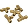 image:imageMytee Products DOT Brass Push to Connect Fitting Union Tee Air Brake Tube Fitting 14 Tube OD 5 Pack12 Tube Tee