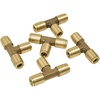 image:imageMytee Products DOT Brass Push to Connect Fitting Union Tee Air Brake Tube Fitting 14 Tube OD 5 Pack14 Tube Tee