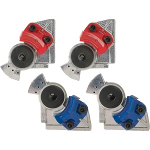 image:imageMytee Products 2 Pair 37 Degree Angle Glad Hand for Semi Trucks Trailers  2 Red 2 Blue Universal Aluminum Gladhand  Emergency Service Handshake Kit Air Hose Brake Coupling Connector PartBlue  Red Kit