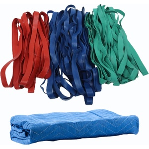 image:imageMytee Products Economy Moving Blankets and Variety Rubber Bands Set of 12 pcs Each 30 36 and 42 Fully StretchPolyester